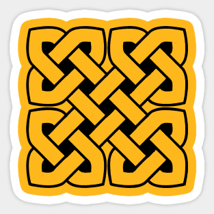 Celtic Interwoven Endless Knot Geometric Pattern 3 Sticker